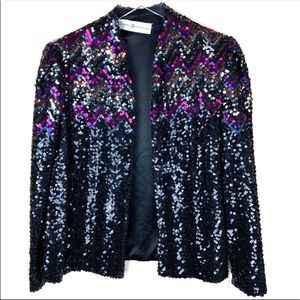 Marshall Rousso Las Vegas Sequined Evening Jacket